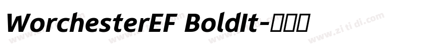 WorchesterEF BoldIt字体转换